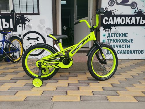 Велосипед Tech Team Quattro 18" неоновый зеленый, сталь