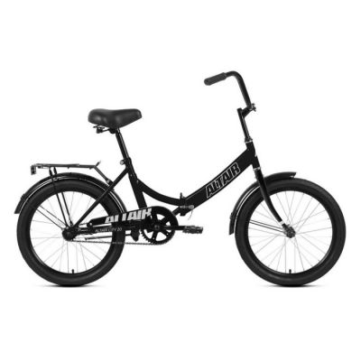 Велосипед 20" Altair City 2022, черно/серый, размер 14", 7721175